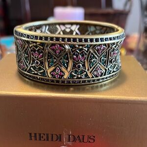 Heidi Daus bronze and Gold tone and Multicolor Bracelet